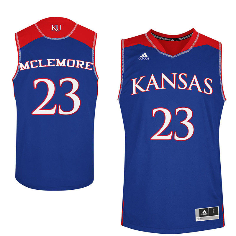 Men Kansas Jayhawks #23 Ben McLemore College Basketball Jerseys-Royals